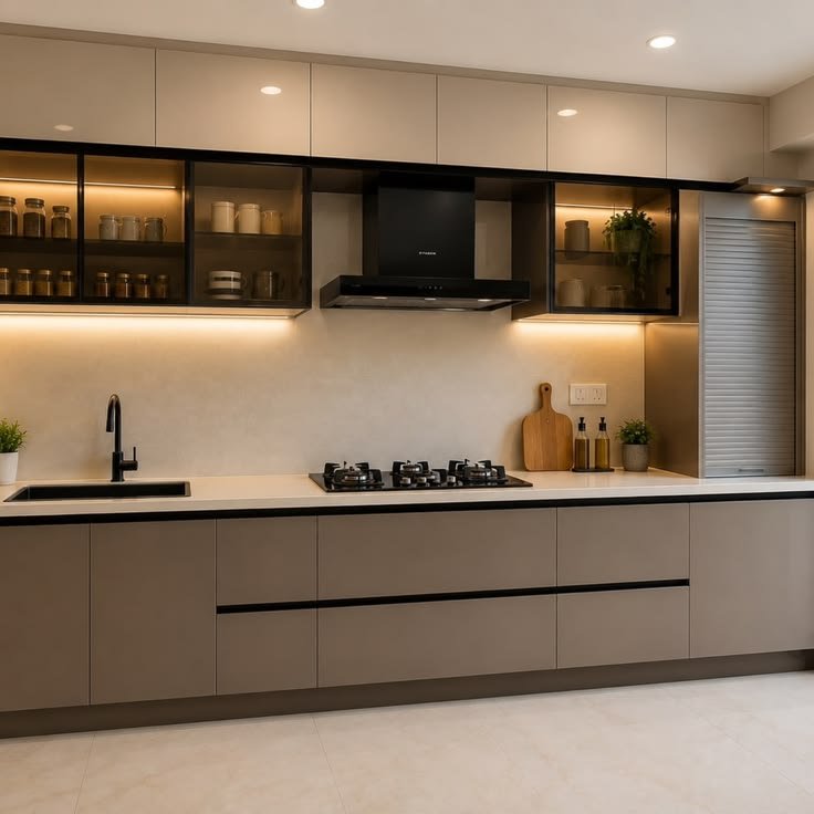 Straight kitchen